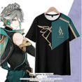 thumbnail image 2 of AG Genshin Impact Camiseta Manga Corta Unisex Top Anime Kid Adulto Cosplay Alhaitham Tee Moda Harajuku 3d Camisa Plus S, 2 of 3