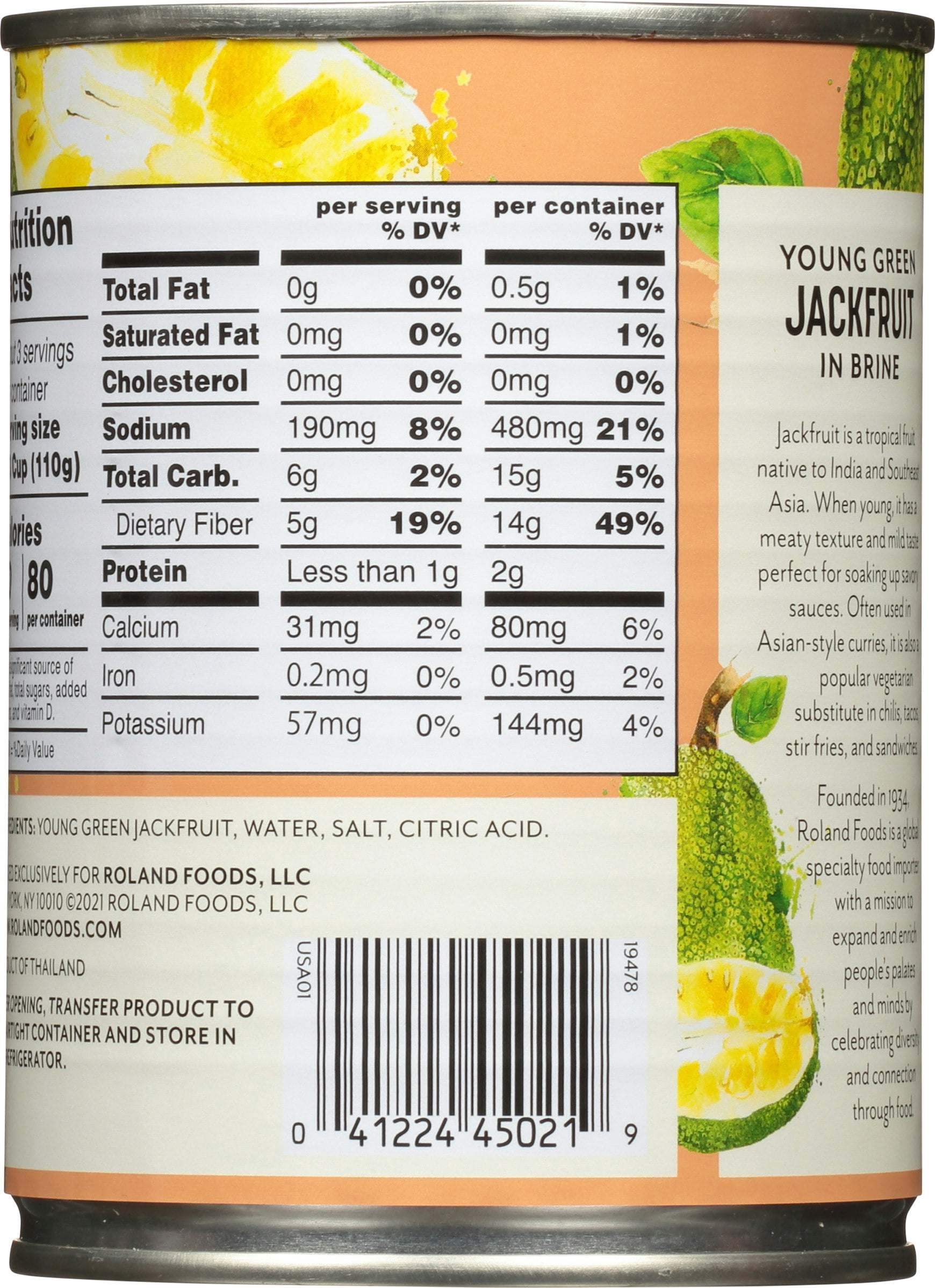 Roland Jackfruit In Brine 19 oz (Pack of 12)