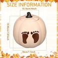 thumbnail image 5 of SMKE Gender Reveal Pumpkin Decoration Resin Table Centerpiece,He or She Baby Shower Pumpkin Decor with Reveal Mechanism,Fall Thanksgiving Birthday Party Tabletop Ornament Beige 1pc, 5 of 9
