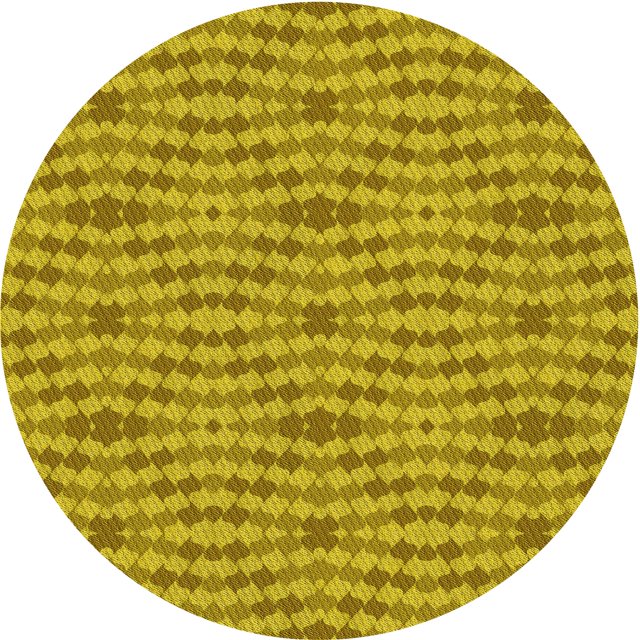 Ahgly Tapis Rond Lavable en Machine Intérieur Transitionnel Bisque Foncé Marron, 6 Pieds Rond