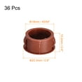 thumbnail image 2 of 36Pack 18mm(45/64") Plastic Hole Plugs Panel Flush Type Knockout Locking Plugs, Red, 2 of 6
