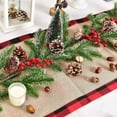 thumbnail image 3 of sruoe Artificial Christmas Garland, Faux Greenery Garland, Christmas Garlands Wreaths Rattan, Rose Vine Garland, Fake Hanging Vines for Home Table Door Stairs Fireplace Outdoor Decoration, 3 of 7
