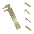 thumbnail image 4 of tón Reg Metal Mca Medición Joyería Milímetro Pulgadas Calibra Esca única de 80 mm Macarena Medición de regla de latón, 4 of 8