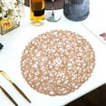 thumbnail image 1 of Round Paper Woven Placemats,Decorative Rope Mesh Place Mats for Dining, Party and Wedding 12PCS, 1 of 5