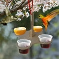 thumbnail image 4 of Hanging Suction Cup Window Bird Feeder, Wooden Indoor Outdoor Feeder for Bread Fruit Seeds, Close-Up Bird Watching, Easy Installation on Windows, Safe and Weather-Resistant Feeding Station for Birds, 4 of 7