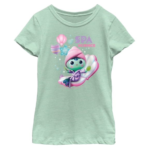 Girl's DreamWorks: Gabby's Dollhouse MerCat Spa Science Graphic Tee Mint Large