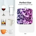 thumbnail image 6 of Sigee Blue Lightning for Water-Resistant, Heat-Resistant, Non-Slip Leather Coasters Set, Ideal for Coffee Table, Office, Bar, Home Decor-Square, 6 of 6