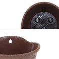 thumbnail image 4 of 2pcs Wall Hanging Planter Woven Flower Basket Fence Hanging Pot for Indoors Outdoors Railing Fence Balcony Garden Home Decoration Size L, 4 of 5