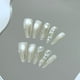 thumbnail image 3 of Armadura para llevar a mano Advanced Sense Cat's Eye Elegante margarita pintada a mano Rocío tridimensional Manicura blanca extraíble, 3 of 4
