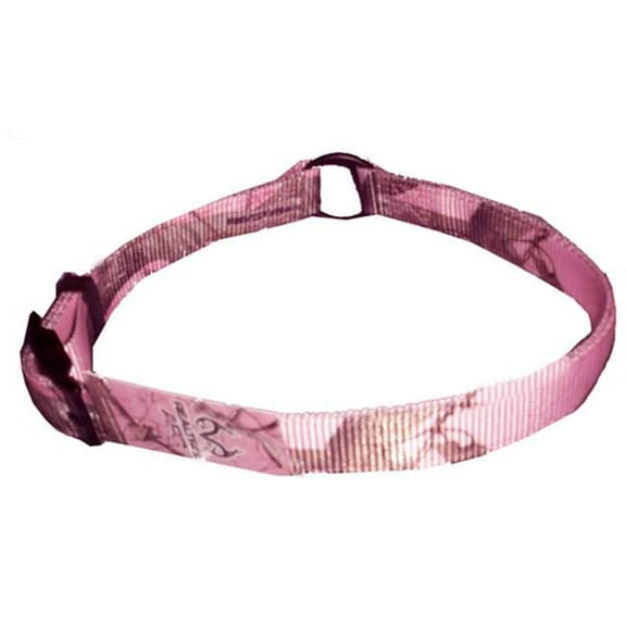 Leather Brothers 123NRT-PK27 1 x 27 in. Restricting Collar Nylon Pink Camo Collar