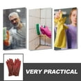 thumbnail image 3 of 2 Pairs Heavy Duty Pipe Cleaning Gloves Water Proof Snake Pond Gloves Crabbing Gloves Plumber Work Gloves Snake Tool Gloves, 3 of 8
