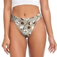 thumbnail image 1 of Balery Cotton Tree Tangas de Algodón para Mujer con Estampado – Ropa Interior Sexy, Transpirable, G-string-Small, 1 of 5