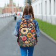 thumbnail image 6 of FORMRS Kids School Backpack Elementary Student Unisex Travel Bookbag with Reflective Stripes, Large Colorful Flowers, 6 of 7