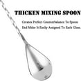 thumbnail image 3 of DEELLEEO Premium 12 Inch Stainless Steel Cocktail Spoon - Long Attractive Spiral Design for Layering Drinks - Bar Spoon & Cocktail Mixing Spoon for Cocktail Shakers, Tall Cups & Pitchers (Silver), 3 of 5
