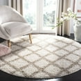thumbnail image 4 of SAFAVIEH Dallas Jerrie Geometric Shag Area Rug, Ivory/Beige, 3' x 5', 4 of 11