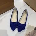 thumbnail image 3 of Viluyesy Womens Ballet Flats, Comfortable Wide Width Pointed Toe Slip-On Dressy Work Office Shoes Blue US9.5, 3 of 3