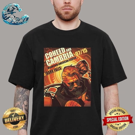 Coheed And Cambria At Mountain American Center In Idaho Falls 2024 T-Shirt
