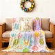 thumbnail image 4 of CaiYueKe Easter Blanket with Bunny and Eggs Design Flannel Fleece Throw Soft Lightweight Decorative Couch Bed Blankets for Adults Kids Holiday Seasonal Home Decor Gift, 4 of 7