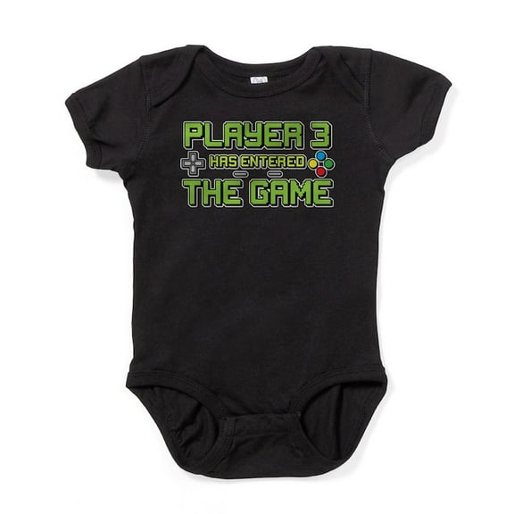 CafePress - Player 3 Has Entered The Game - Cute Infant Bodysuit Baby Romper - Size Newborn - 24 Months