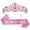 Pink, variant on 1 Set Women Shiny Birthday Tiara Crowns Belt Set Girls Princess Crown with Combs Birthday Party Decoration