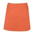 thumbnail image 6 of KALE Shorts for Women's Pants Skirt With Slit And Pocket Sports Casual Solid Color Mid Waist Tennis Summer Pants Orange, 6 of 8