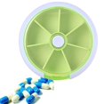thumbnail image 1 of Pastillero portátil redondo de 7 días, una semana, organizador de almacenamiento de caja de medicamentos (1) Ehuebsd Cuidado Belleza, 1 of 6