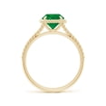 thumbnail image 2 of Angara Natural 1.2 Ct. Emerald Solitaire Ring in 14K Yellow Gold for Women (Ring Size: 3.5), 2 of 10