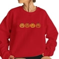 thumbnail image 2 of Certgust Mock Neck Sweatshirt Under $15 Womens Halloween Witch Collection Printed Hoodless Sweatshirt with Round Neck and Long Sleeves, 2 of 4