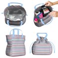 thumbnail image 2 of Pioneer Flower Drawstring Lunch Bag Women - Drawstring Lunch Bag Insulated for Work Office - Stain-Resistant Large Lunchbags for Women with Multi-Pockets, 2 of 6
