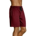 thumbnail image 3 of Hanes Men's Jersey Drawstring Sleep Shorts with Logo Waistband 2-Pack Biking Red/Black 3XL, 3 of 4