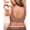 thumbnail image 4 of Bra LetsJoli Supportive Wireless Push Up, cobertura total, café, 4 of 6