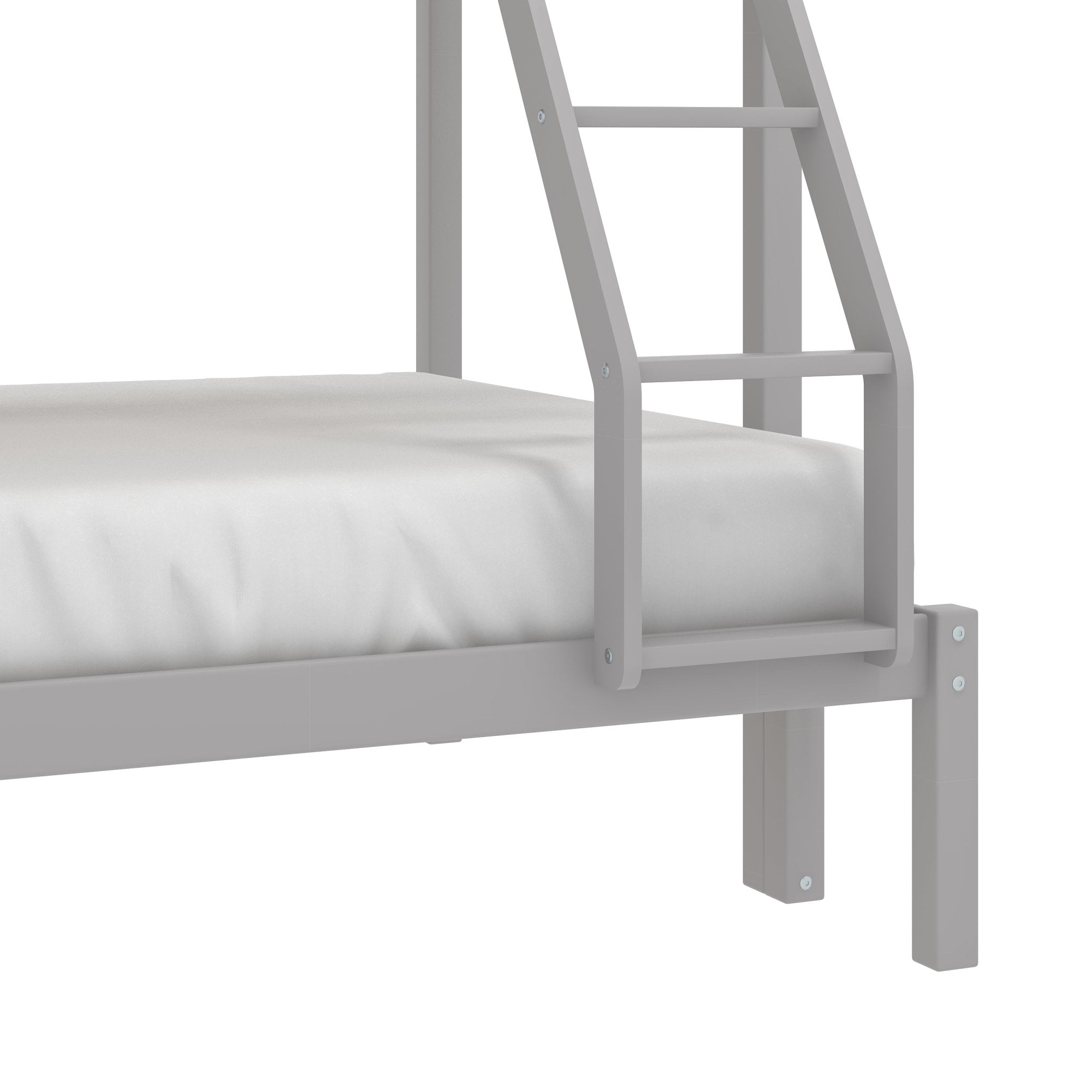 Campbell Wood Twin over Full Convertible Bunk Bed, Gray
