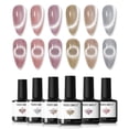 thumbnail image 1 of Set de esmaltes de uñas Modelones Cat Eye Gel, 6 colores, 7 ml, con imán, 1 of 8