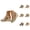 Gold, variant on Wedge Sandals for Women 2026 Summer Trendy Espadrille Closed Toe Ankle Strap 3.35 Inch Mid Heel Beach Sandals