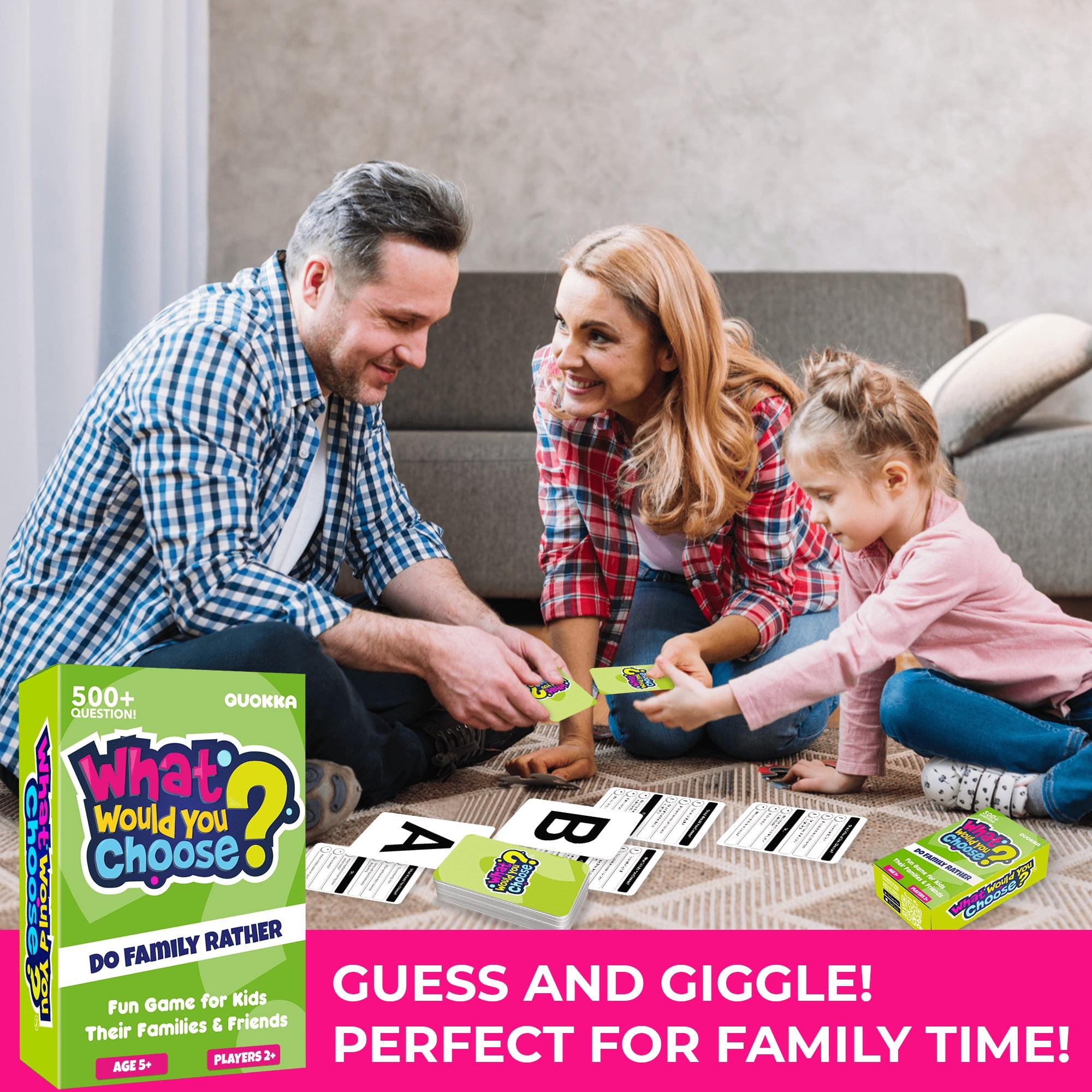 Quokka Card Game Ages 6+ Quiz - What Would You Choose - Family Dilemmas Entertainment