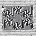 thumbnail image 1 of EREHome 3D Hexagonal Tessellation Home Decoration Wall Tapestry 60x40 inches, 1 of 4
