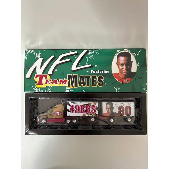 Jerry Rice San Francisco 49er NFL Team Mates Double Tractor Trailer LE5000 1:80