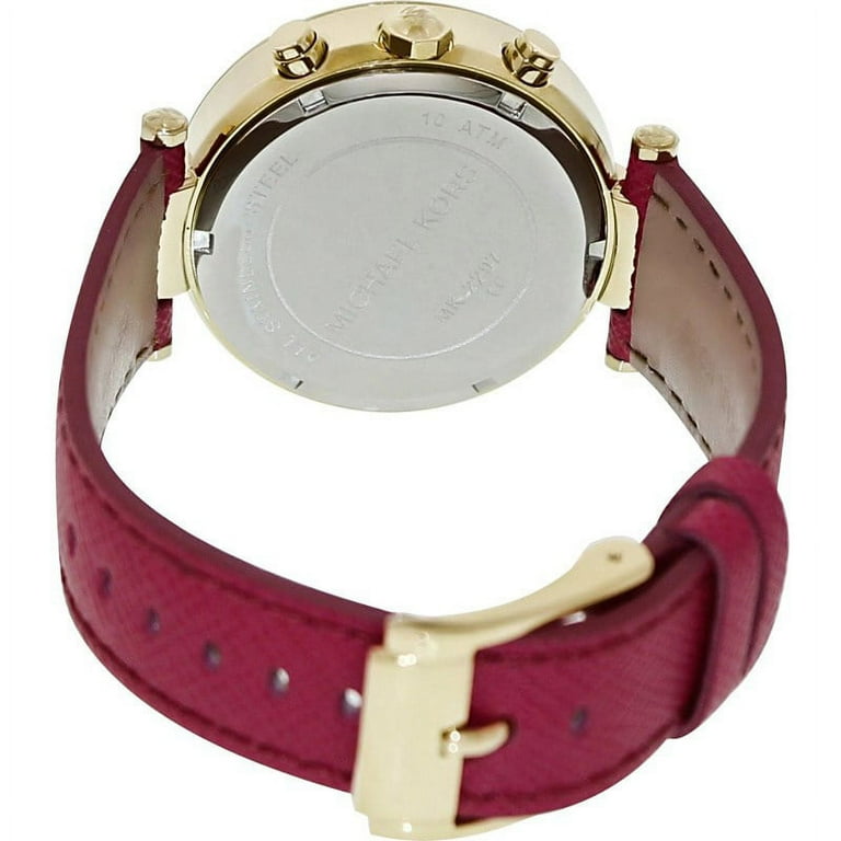 Michael Kors Parker Watch, MK2297, Women's, Pink Leather Michael Kors Parker Watch, MK2297, Women's, Pink Leather