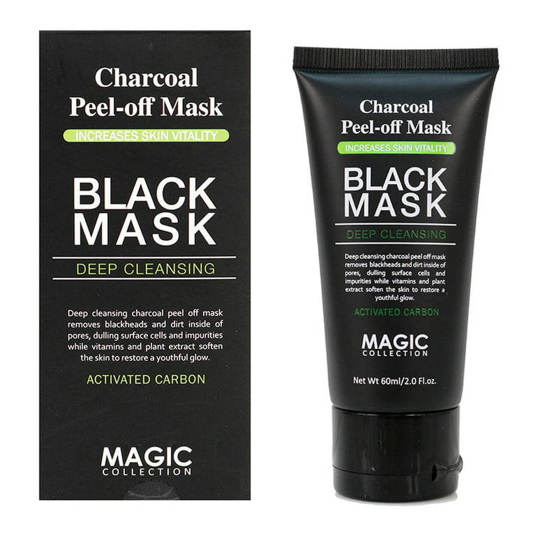 øjenvipper Forbyde blur MAGIC COLLECTION - Charcoal Peel-Off Mask Black Mask - Walmart.com