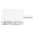 thumbnail image 4 of CRAFTHROU Couple Picture Frame Sublimation Ornament Blanks White Photo Display Friends 1Set, 4 of 8