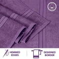thumbnail image 5 of Casa Lino 2Pc Premium Bath Sheets (Extra Large) for Adults (72" x 36") - 100% Cotton, 400GSM, Ultra Absorbent (Purple), 5 of 6