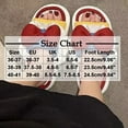thumbnail image 3 of Xfvqtps Womens Bow Decor Linen Slide Sandals Chunky Sole Open Toe Slip on Non Slip PVC Slipper Red, 3 of 7