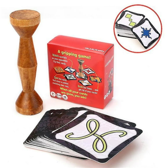 Newest Totem Express English Board Game Jungle Token Run Fast Pair Speed Forest For Party Fun Cards 80 Cards 40jp21_(costbuy)