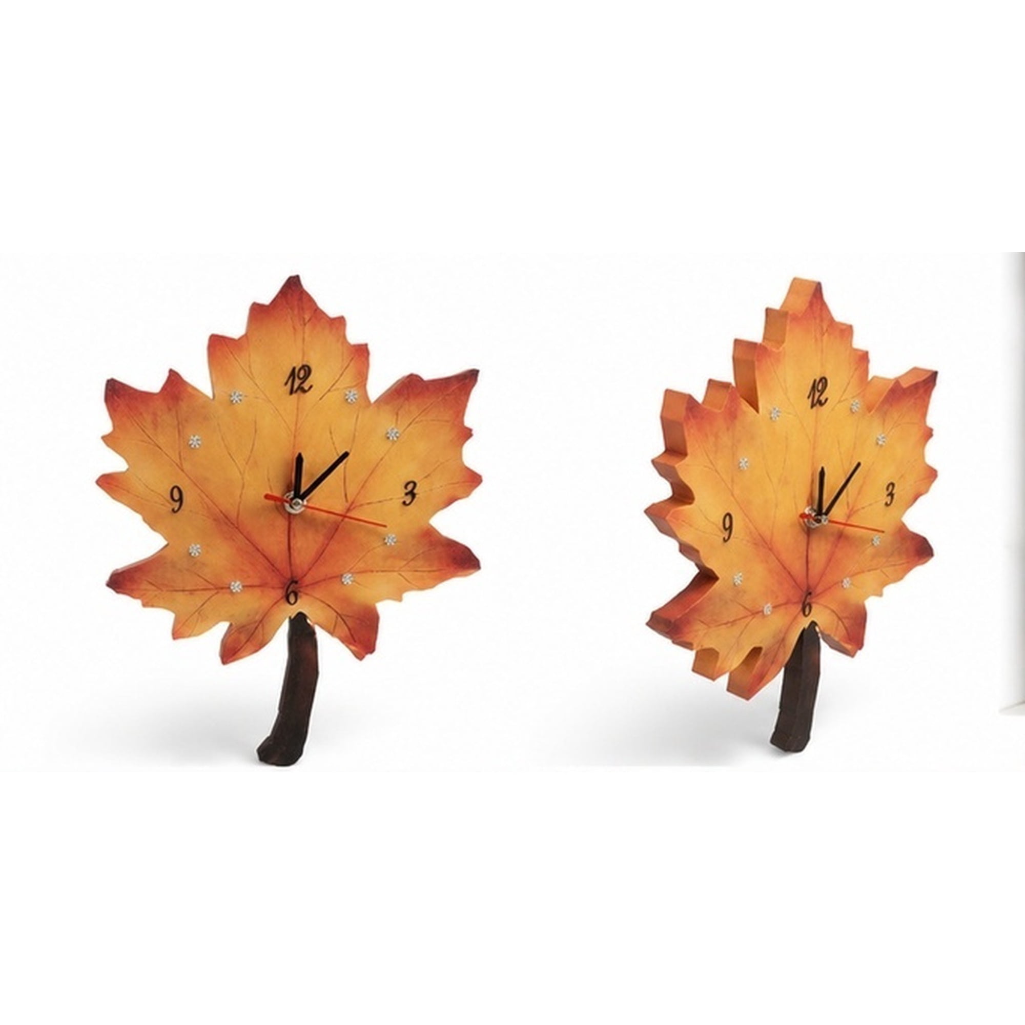 COSMOBETTY Maple Leaf Wall Clock Decorative Wooden Hanging Clock for Home COSMOBETTY Maple Leaf Wall Clock Decorative Wooden Hanging Clock for Home 1359 ed 8 f b 8 fe 4 f