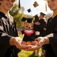 thumbnail image 7 of 2026 Class of Graduation Plush Bear Charm, PhD Bachelor Cap & Gown Stuffed Doll, Mini Backpack Keychain Ornament, Exquisite Gift for Graduation Celebration Party Commencement Ceremony, C, 7 of 7