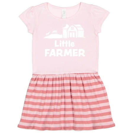 

Inktastic Little Farmer Barn Silo and Cows Gift Toddler Girl Dress