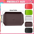 thumbnail image 3 of Large Unbreakable Plastic Serving Trays for Parties, 16.9x11.8 Inch Rectangular Platters for Appetizers and Fruits, BPA-Free Reusable Serving Tray for Restaurants,Coffee, 3 of 8
