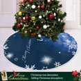 thumbnail image 6 of Coolnut Christmas Christmas Tree Skirt Home Decoration Large Round Christmas Tree Skirt for Holiday Party Home Christmas Day Ornaments,35.4", 6 of 6
