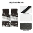 thumbnail image 4 of Zufioo Piano Keys With Musical Notes Print Car Floor Mats Four-piece Set, Car Interior Accessories - Corrosion-resistant, Non-Slip, Suitable for Cars, Trucks, Vans, 4 of 7