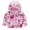 Hot Pink, variant on Hicidod Toddler Rain Coats Hooded Long Sleeve Zipper Printed Rain Jackets Middle Length Thin Style Windproof Windbreaker